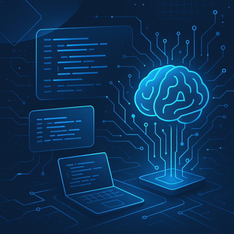 Un développeur utilisant l'intelligence artificielle pour coder