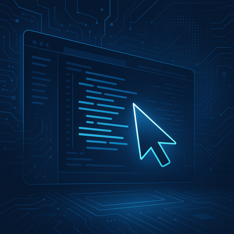 Développeur utilisant l'outil Cursor dans un IDE