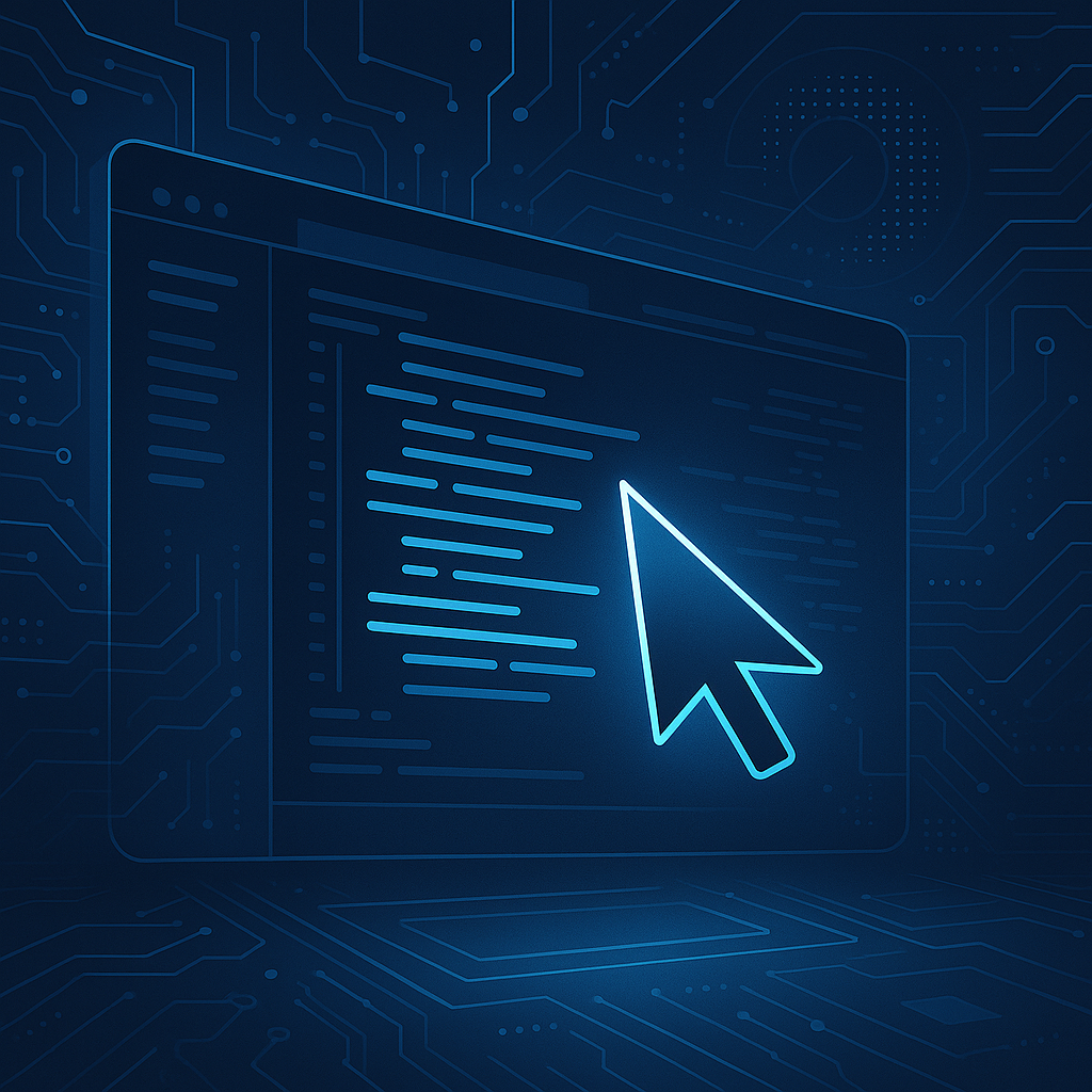 Développeur utilisant l'outil Cursor dans un IDE