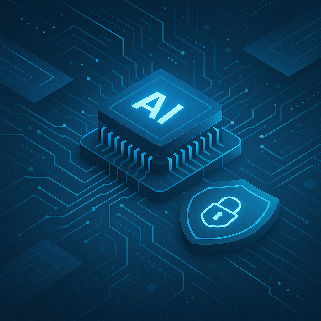 Illustration de l'intégration de l'IA dans la sécurité du développement web