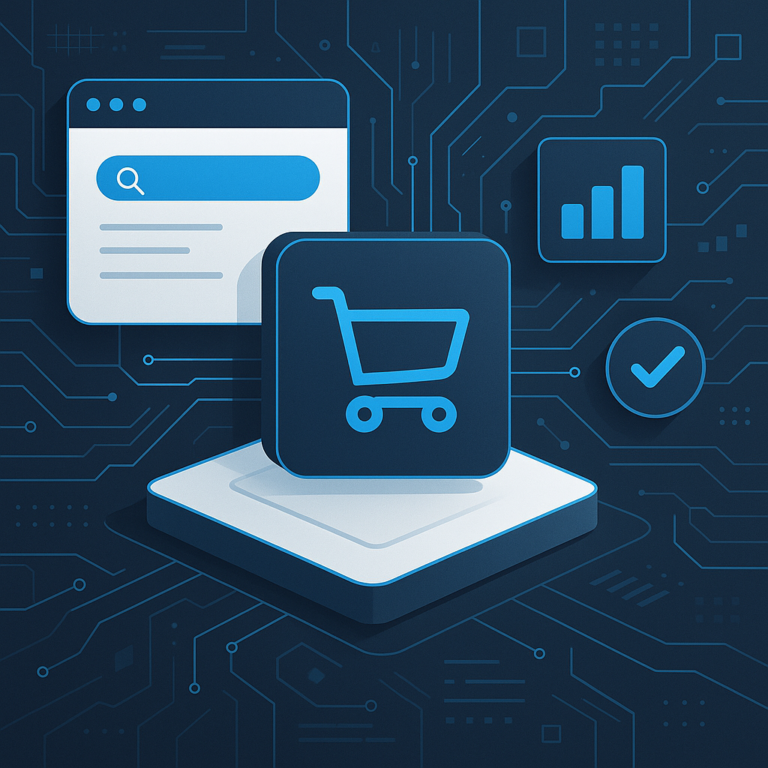 Visuel représentant le protocole agentique pour l'e-commerce.