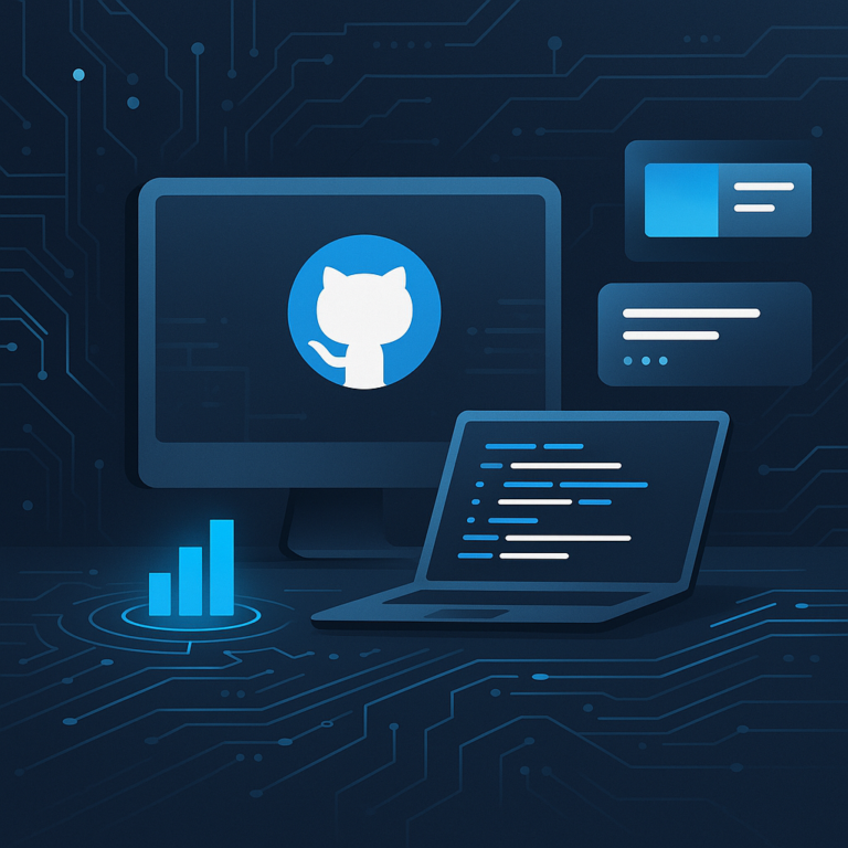 Développeur utilisant GitHub avec publicités