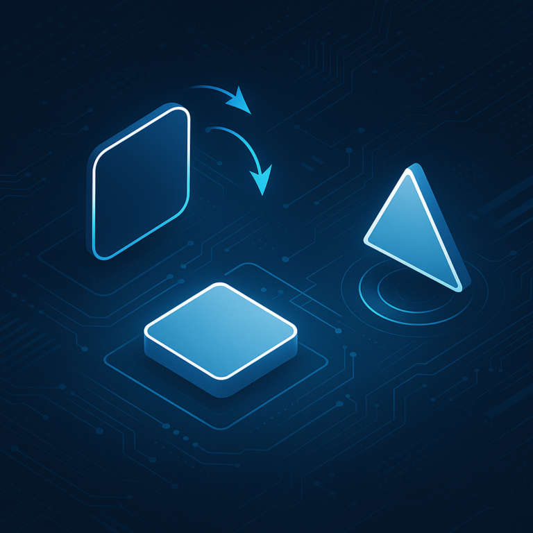 Illustration des transformations CSS dans le design web