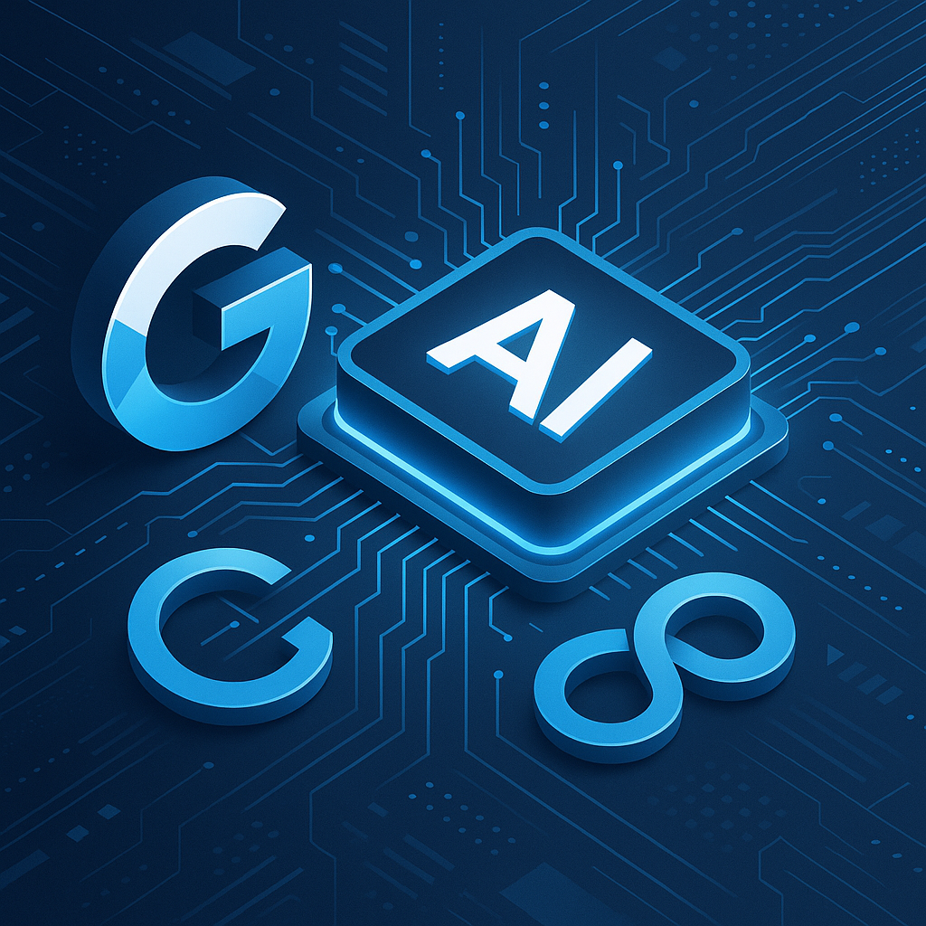 Visuel illustrant l'adoption de l'IA par Google avec Gemini