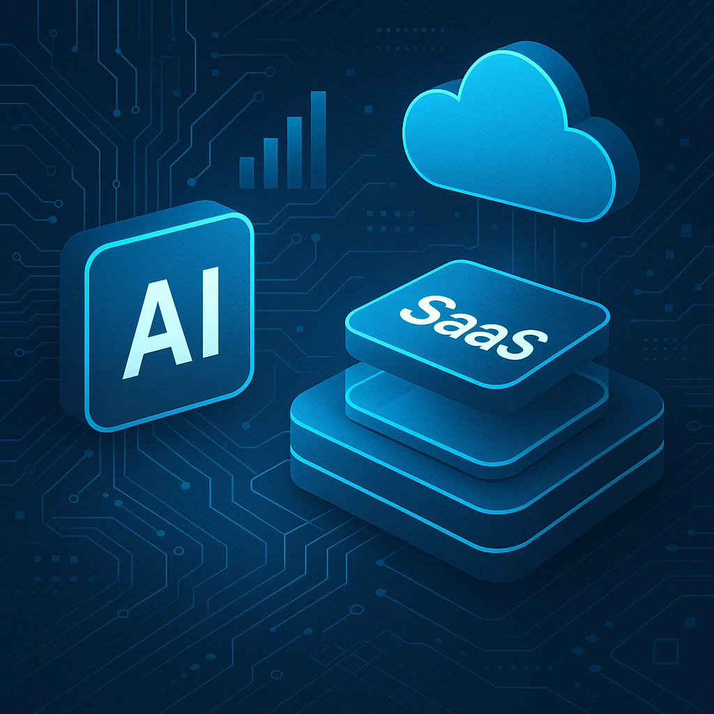 Illustration des solutions AI SaaS en entreprise