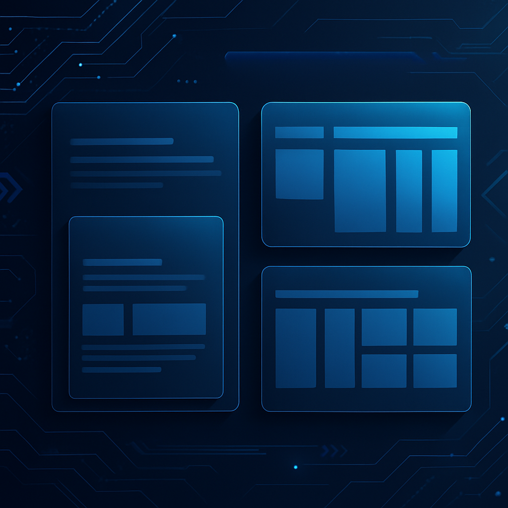 Illustration des mises en page multi-colonnes avec CSS