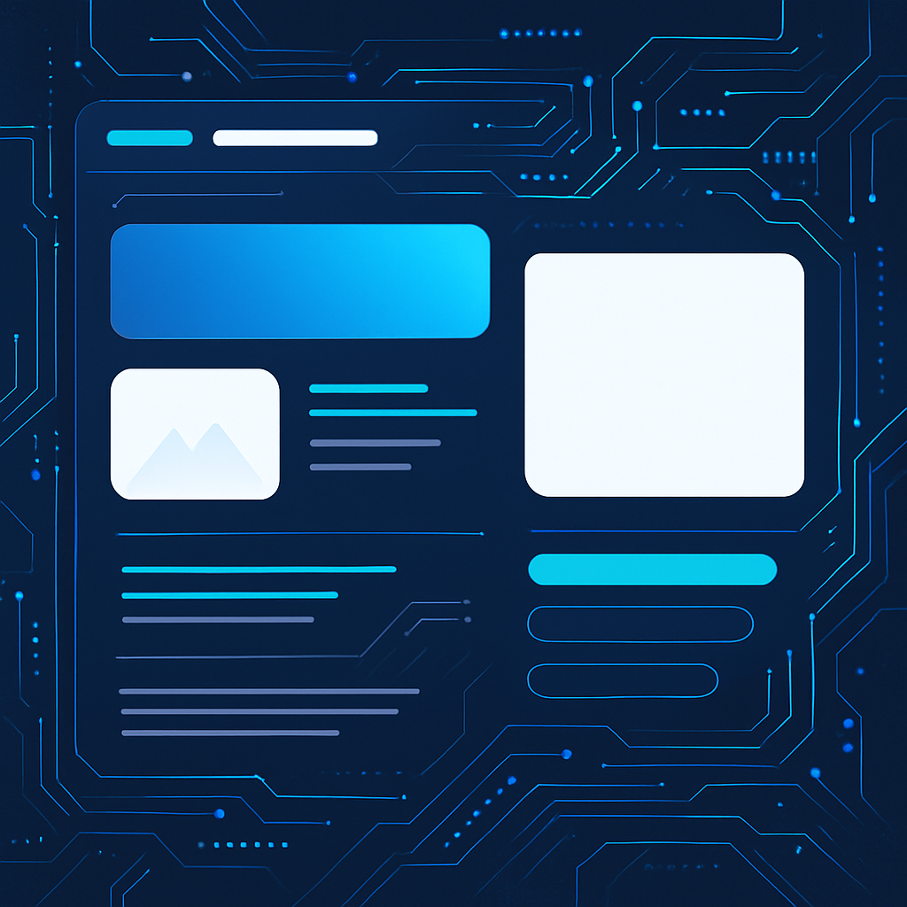 Illustration d'un layout web performant