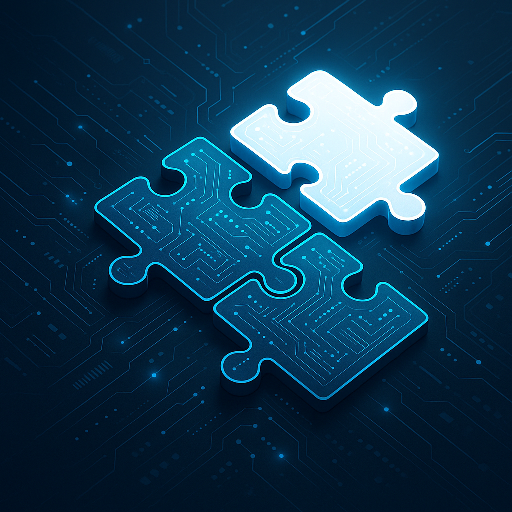 Illustration de pièces de puzzle en CSS