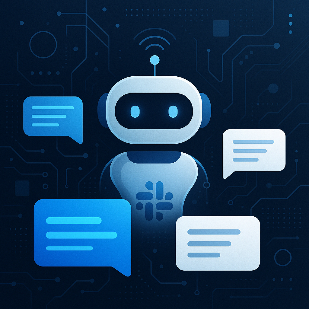 Un Slackbot interagissant avec des utilisateurs sur l'application Slack