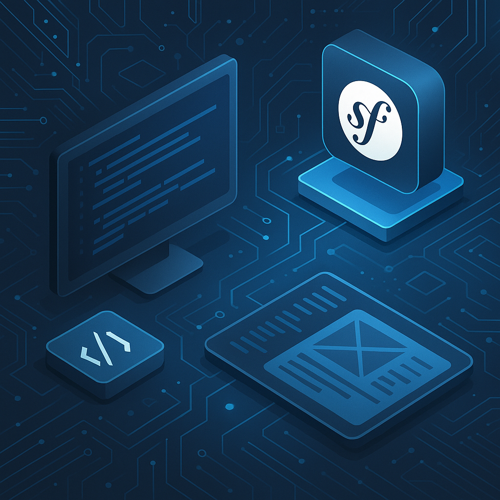 Un développeur utilisant le framework Symfony pour créer des applications