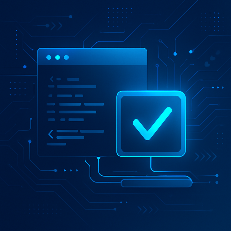 Illustration de la vérification de code en développement web