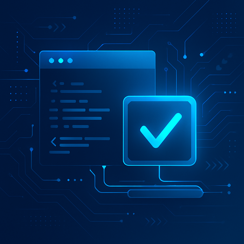 Illustration de la vérification de code en développement web