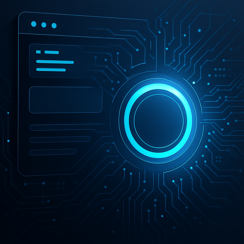 Illustration de l'animation de focus sur une interface web