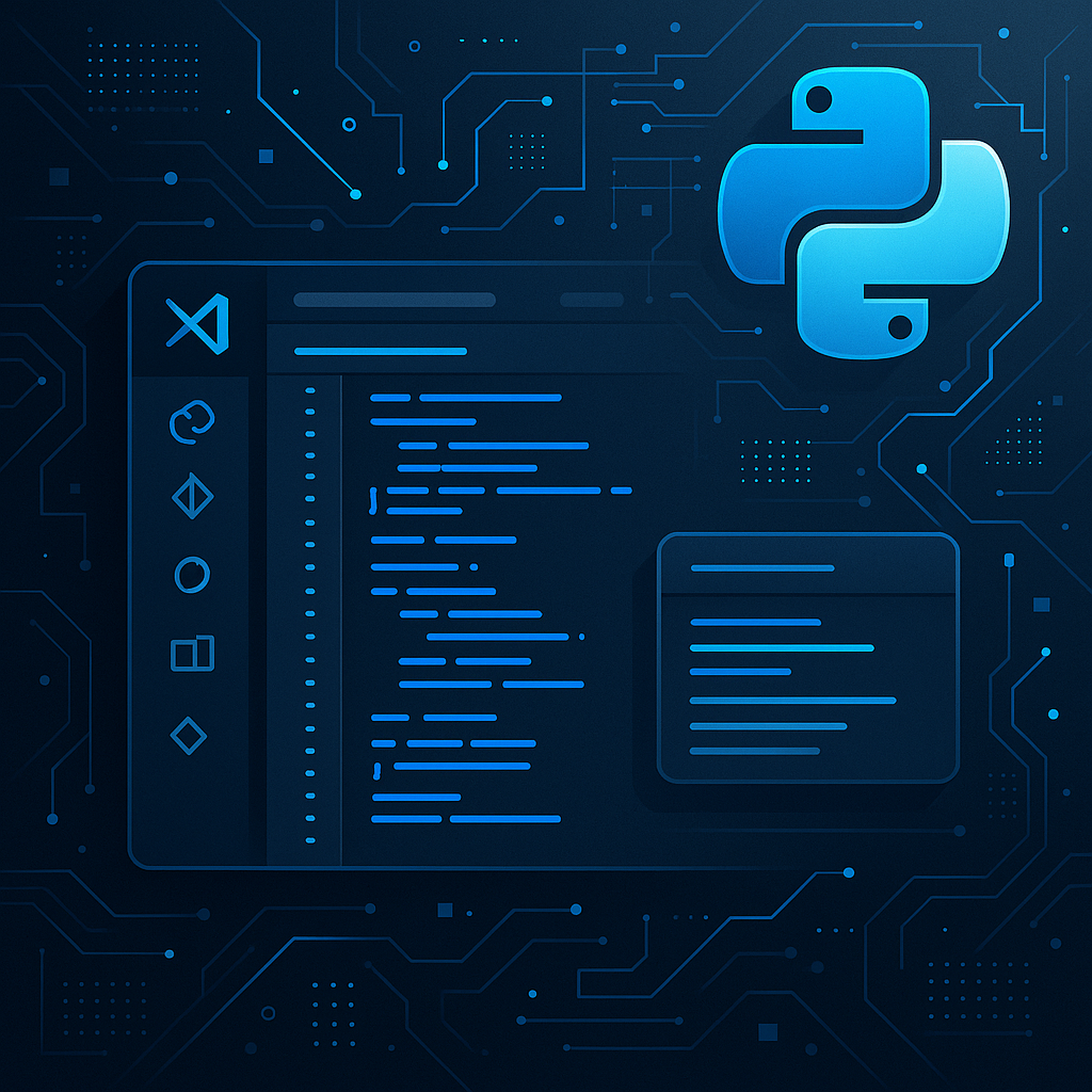 Capture d'écran de Visual Studio Code avec des fonctionnalités de développement Python