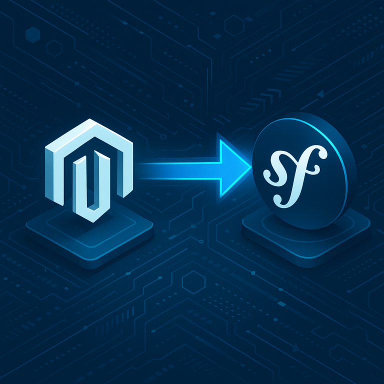Illustration de la transition de Magento vers Symfony 2.4.9