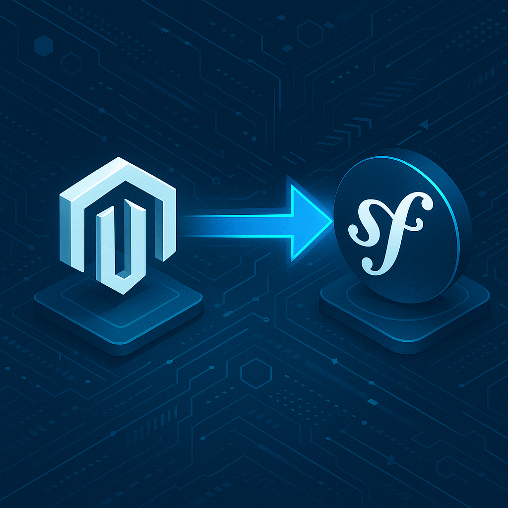 Illustration de la transition de Magento vers Symfony 2.4.9